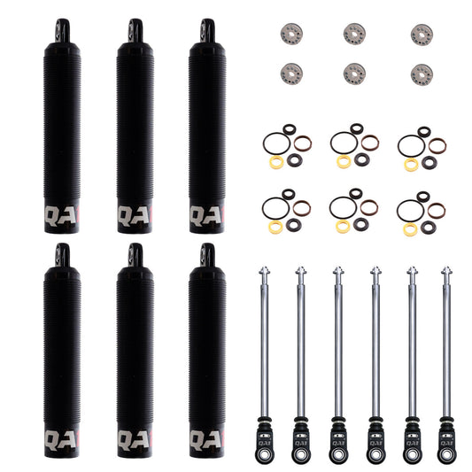 QA1 6Q6RLD-DRY-6PK 6Q Adjustable Dry Shock Six Pack Twin Tube 6in. Stroke Linear Digressive