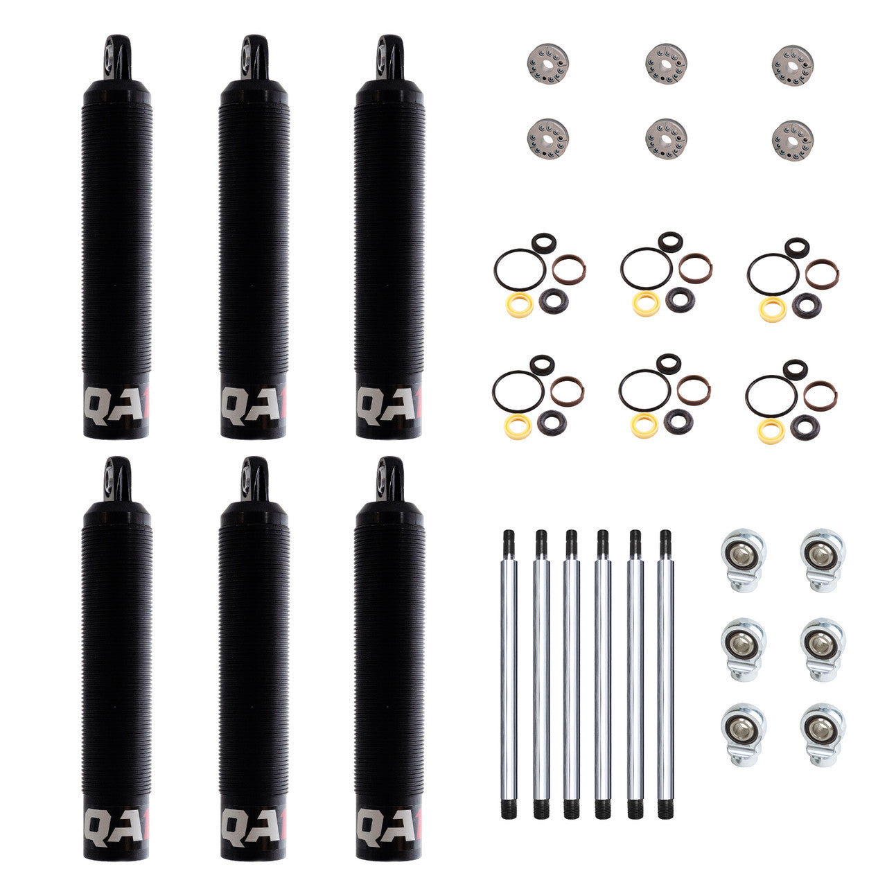 QA1 6Q7-DRY-6PK 6Q Non-Adjustable Dry Shock Six Pack Twin Tube 7in. Stroke Linear
