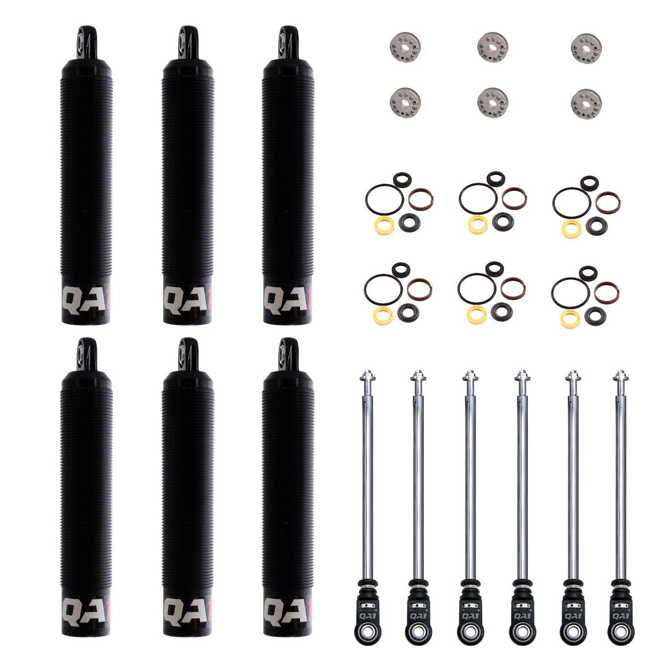 QA1 6Q9R-DRY-6PK 6Q Adjustable Dry Shock Six Pack Twin Tube 9in. Stroke Linear