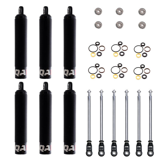 QA1 6Q9RLD-DRY-6PK 6Q Adjustable Dry Shock Six Pack Twin Tube 9in. Stroke Linear Digressive