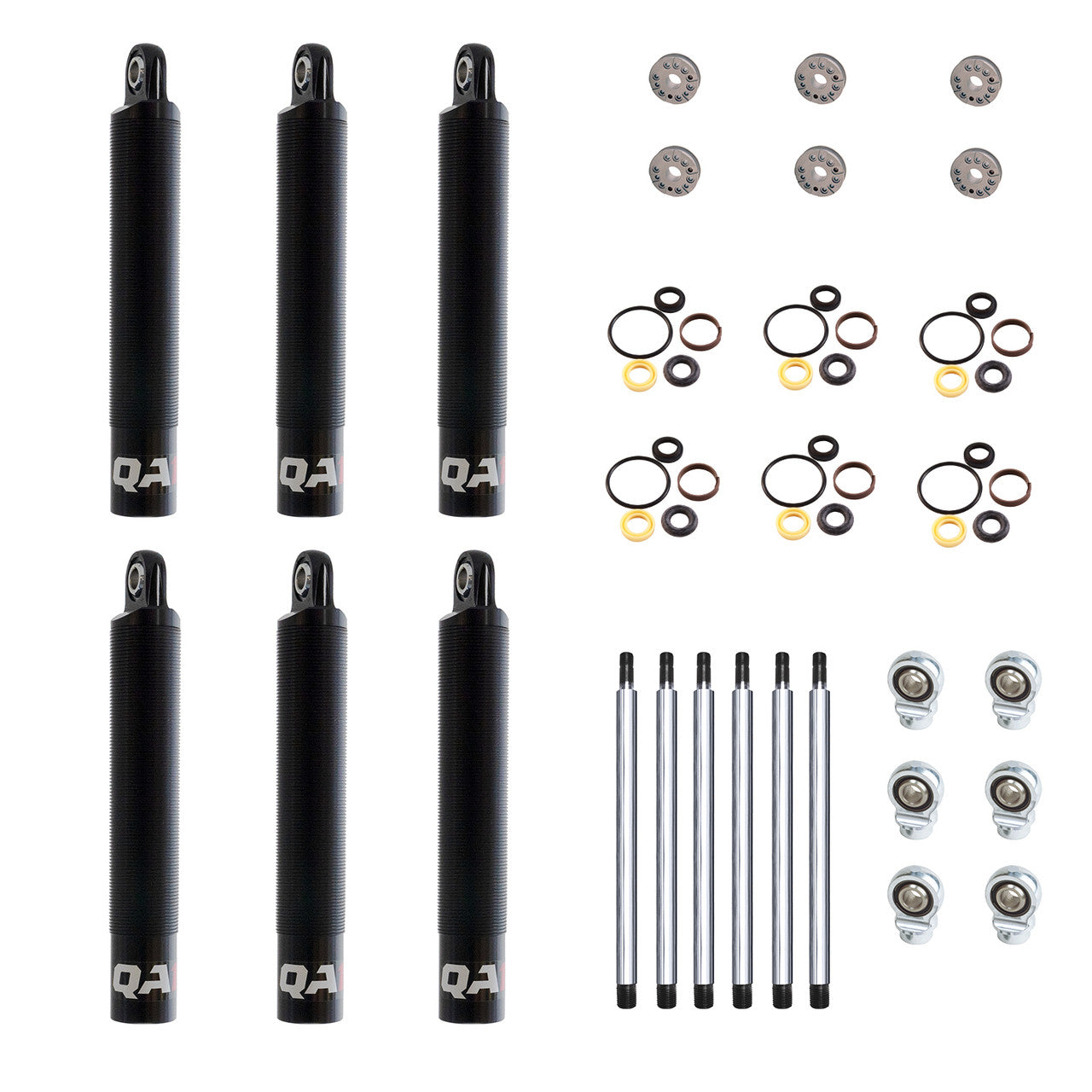QA1 8Q3-DRY-6PK 8Q Series Small Body Dry Shock Six Pack Twin Tube 3in. Stroke Dry Linear