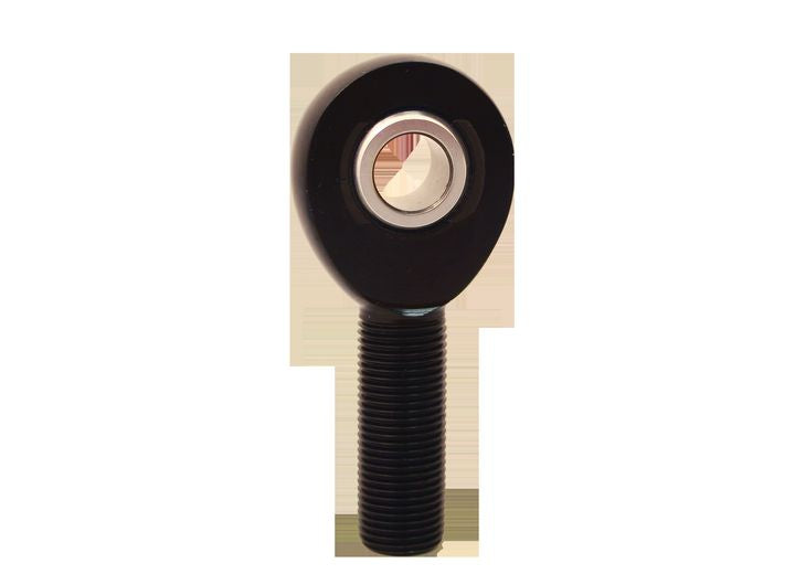 QA1 AML8-10BK A Series Aluminum Loader Slot Rod End 1/2in. Bore 5/8in. Thread Male Left-Hand PTFE Lined