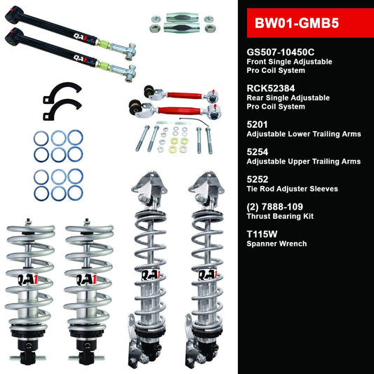 QA1 BW01-GMB5 Level 1 Big Wheel Suspension Kit 77-90 GM B-Body