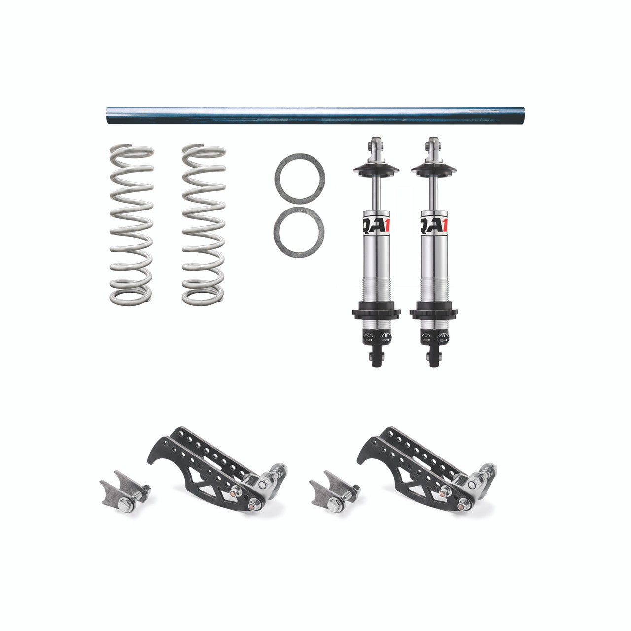 QA1 DD501-2501 HD Pro Rear Weld-In Coilover Kit Double Adjustable Shock 250lb/in. Spring for 3.25in. Axle Tube