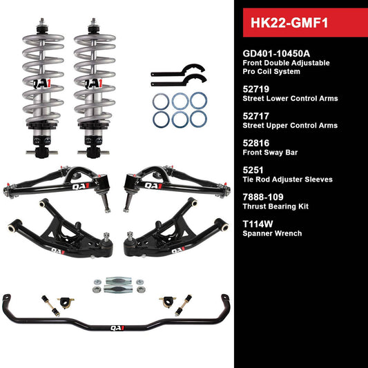 QA1 HK22-GMF1 Level 2 Full Vehicle Handling Kit 67-69 GM F-Body W/ Shocks