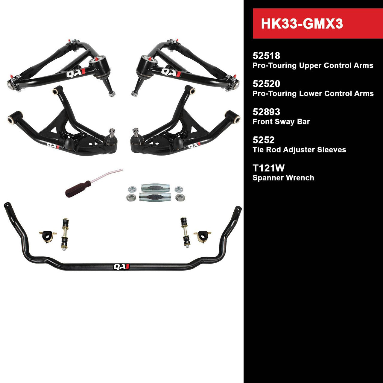 QA1 HK33-GMX3 Level 3 Full Vehicle Handling Kit 75-79 GM X-Body W/O Shocks