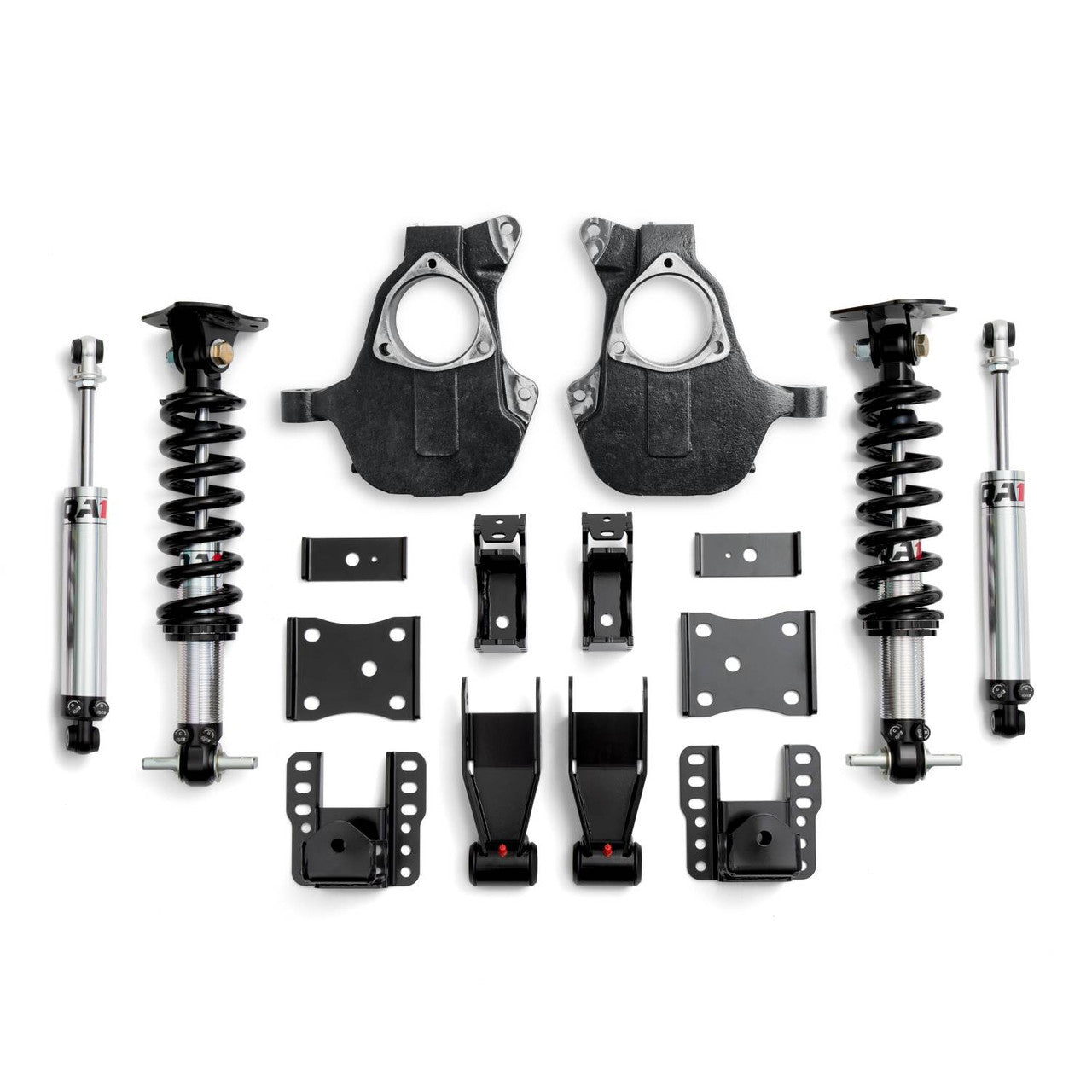 QA1 LK22-GMT03 4/6 Lowering Kit 14-18 Silverado/Sierra 1500 2WD Stamped Steel/Aluminum Arms Double Adjustable
