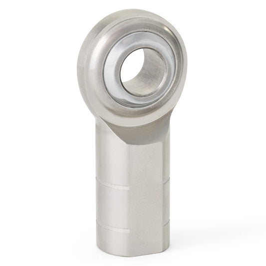 QA1 MGFL12T MG Series 2 Piece Stainless Rod End 12mm Bore M12X1.75 LH Female Thread PTFE Lined