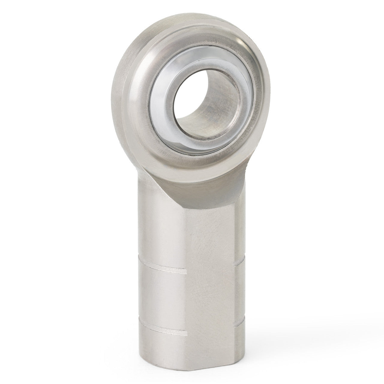 QA1 MGFL8T MG Series 2 Piece Stainless Rod End 8mm Bore M8X1.25 LH Female Thread PTFE Lined