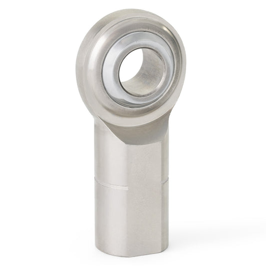 QA1 MGFR14T MG Series 2 Piece Stainless Rod End 14mm Bore M14X2.0 RH Female Thread PTFE Lined