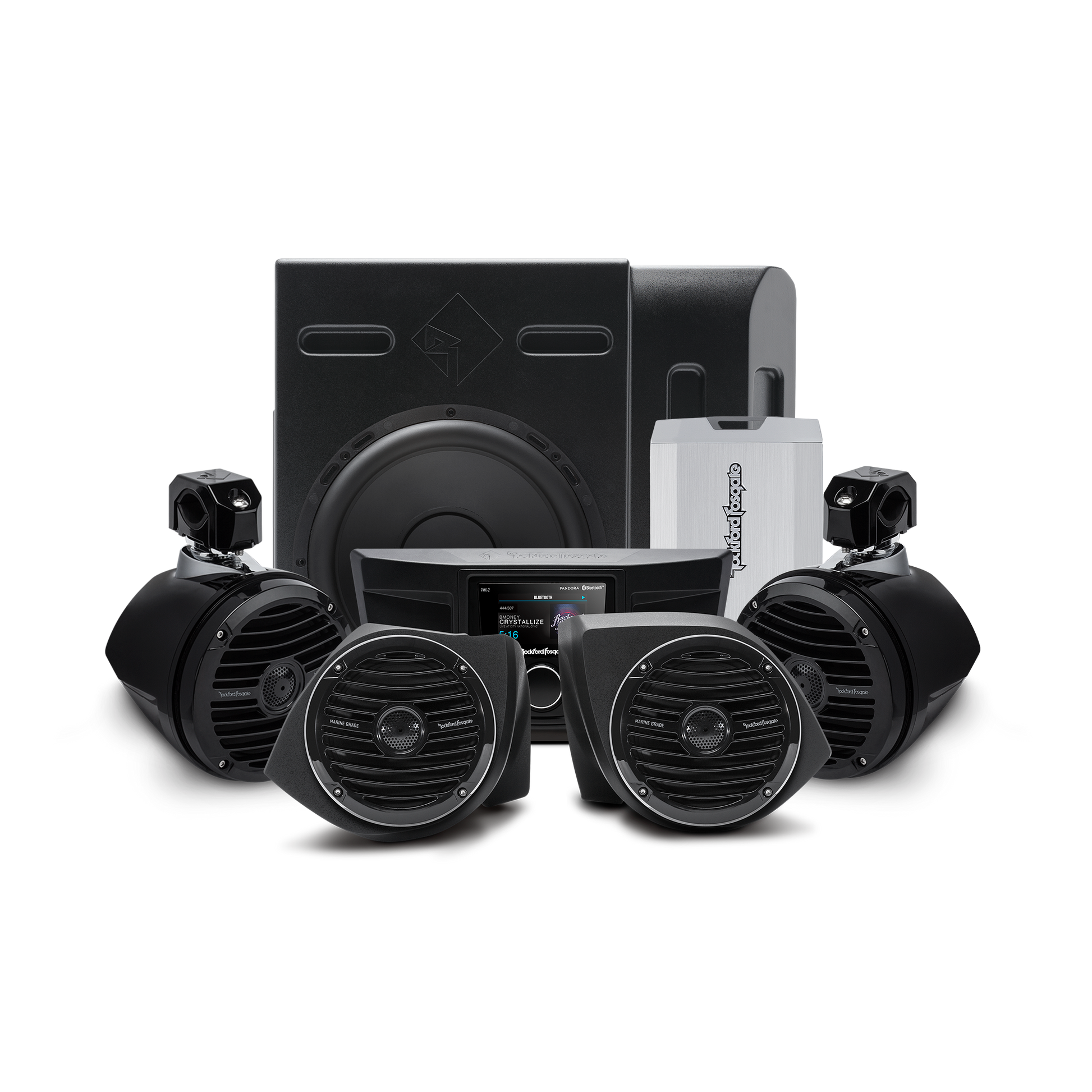 Rockford Fosgate 16-21 Yamaha YXZ1000R / 17-21 1000R SS Stage 4 Stereo Kit