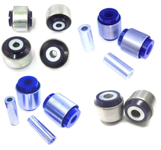 Front Control Arm Upper, Lower, Strut Bar &amp; Lower Shock Bushing Kit