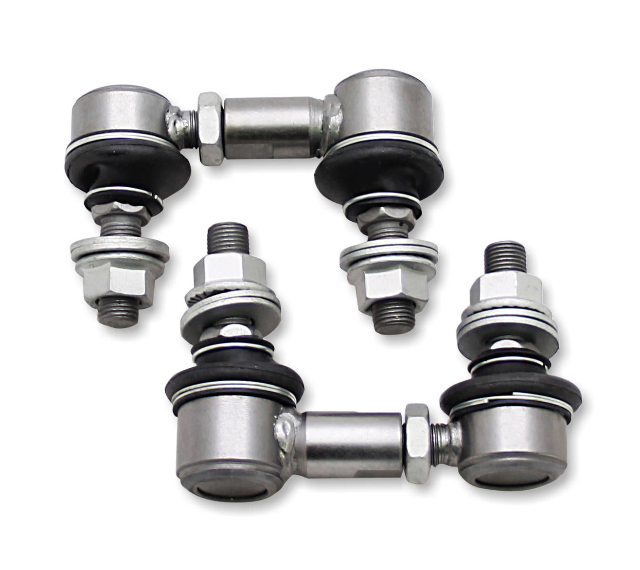 Front Sway Bar Link Kit - Heavy Duty Adjustable (75mm-85mm Length, 12mm Studs)