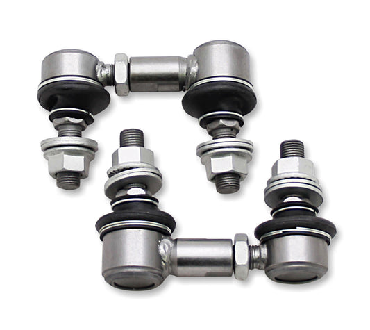 Front Sway Bar Link Kit - Heavy Duty Adjustable (75mm-85mm Length, 12mm Studs)