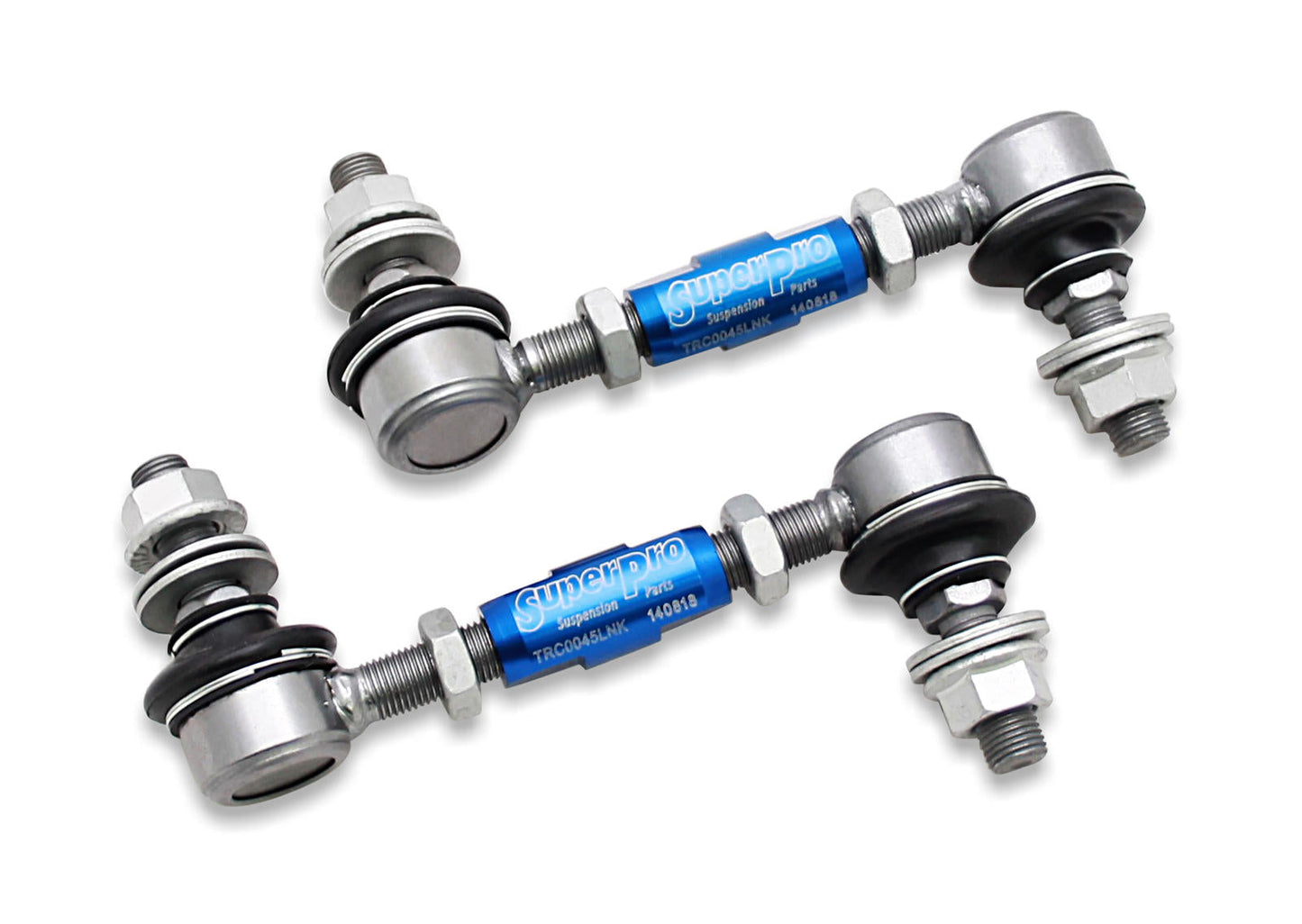 Rear Sway Bar Link Kit - Heavy Duty Adjustable (125mm-145mm Length, 12mm Studs)