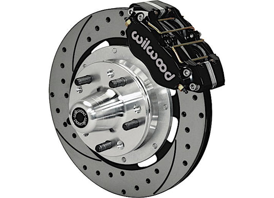 Wilwood Dynapro Dust-Boot Front Kit 12.19in 1965-1969 Mustang Disc & Drum Spindle