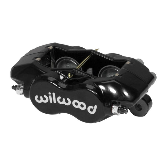 Wilwood 120-14446-BK Wilwood Caliper-Forged Dynalite w/Dust Seal-Black 1.38in Pistons .81in Disc
