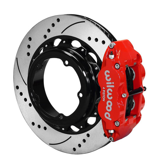 Wilwood 140-12436 Wilwood Narrow Superlite 4R Rear P-Brk Kit 14.00in Strange Eng Floater 3.49in Offset