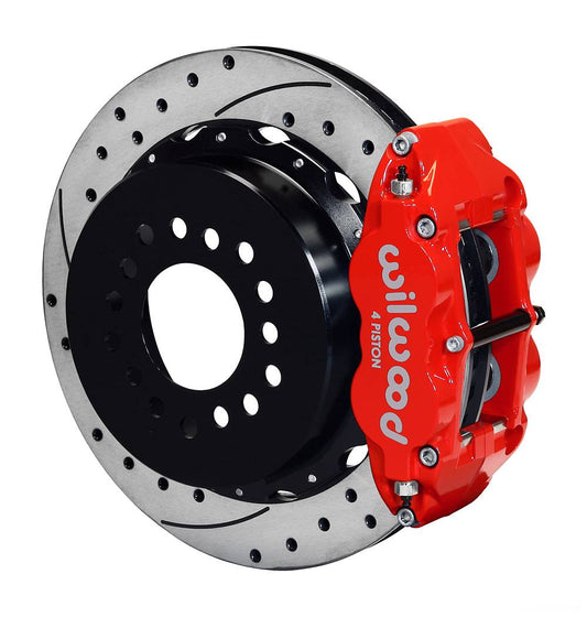 Wilwood 140-12964 Wilwood Narrow Superlite 4R Rear P-Brk Kit 12.88in Chevy 12 Bolt w/ C-Clips