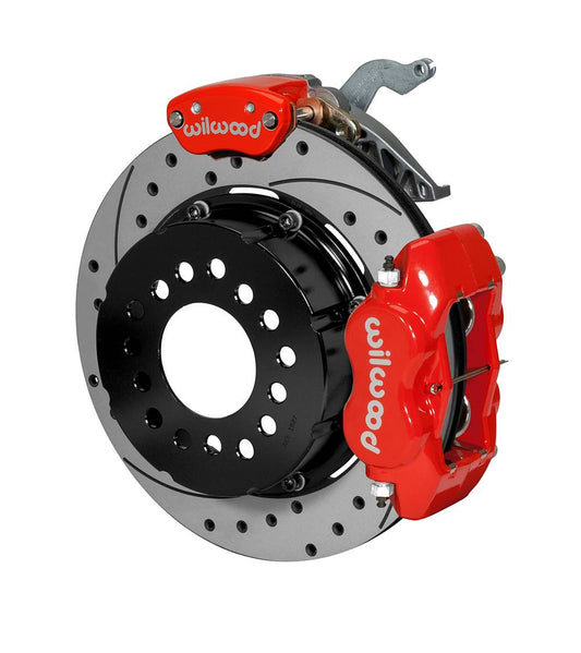 Wilwood 140-14224 Wilwood Forged Dynalite P/S Rear Kit w/MC4 P-Brake Chev 12 Bolt w/Clip Eliminator