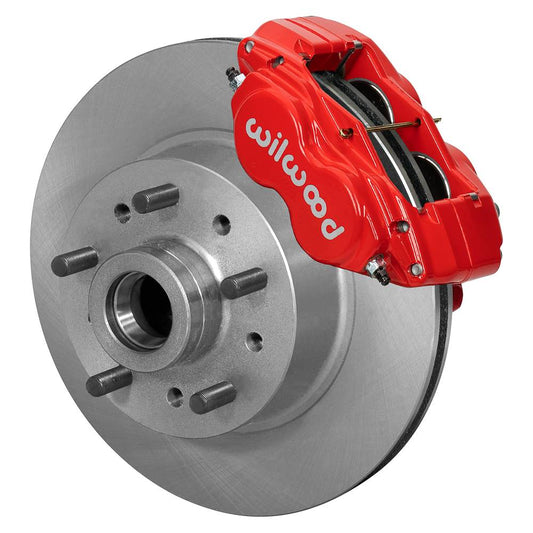Wilwood 140-14271 Wilwood Forged Dynalite Front Kit 11.03in 1 PC Rotor&Hub 74-80 Pinto/Mustang II Disc Spindle only