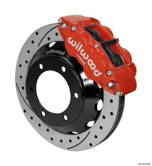 Wilwood 140-14577 Wilwood Narrow Superlite 6R Front Kit 12.88in Slotted Rotor w/ Lines 05-15 Toyota Tacoma