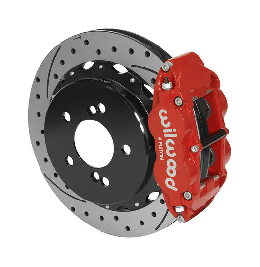 Wilwood 140-14752 Wilwood Narrow Superlite 4R Rear Kit 12.88in Slotted Black 00-06 BMW M3 E46