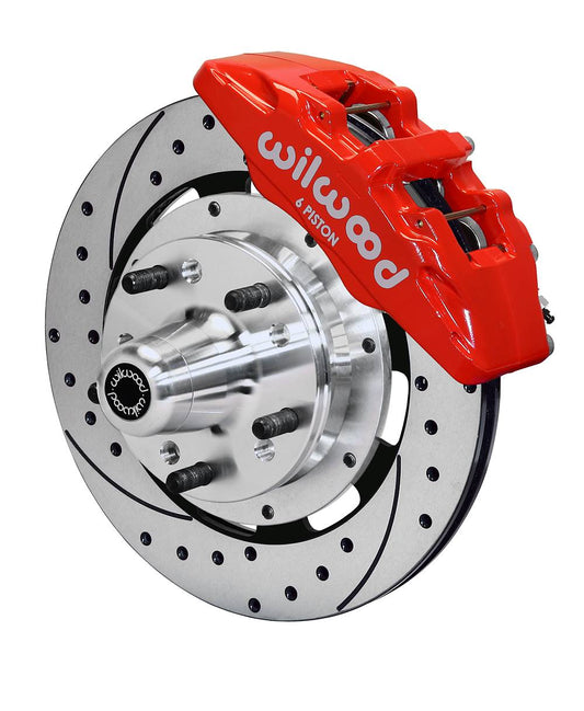 Wilwood 140-15198 Wilwood Dynapro 6 Front Hub Kit 12.19in 65-72 CDP C Body -Drum