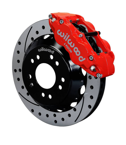 Wilwood 140-15303 Wilwood Narrow Superlite 6R Front Hat Kit 13.06 63-87 C10 w/ Wilwood Pro Spindles