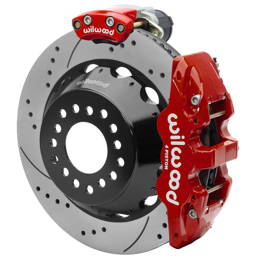 Wilwood 140-16176 Wilwood EPB Rear Kit AERO4 Small Ford 2.66