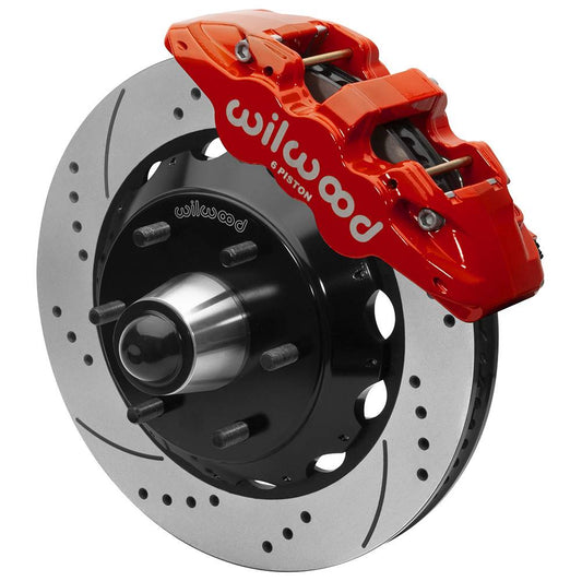 Wilwood 140-16459 Wilwood 63-87 C10 CPP Spindle AERO6 Front BBK 14in Slotted 6x5.5 BC - Black