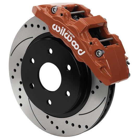 Wilwood 140-16808 Wilwood 17-20 Ford F-150 Raptor Aero6-DM Front Brake Kit - Slotted