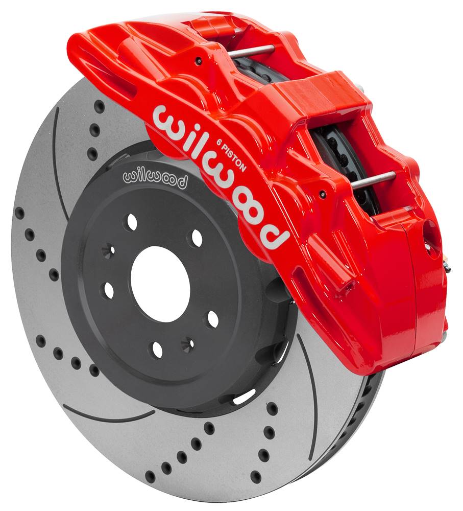 Wilwood 140-17004 Wilwood SX6R Big Brake Dynamic Front Brake Kit 15in Slotted Black 2020+ Chevy C8 Corvette