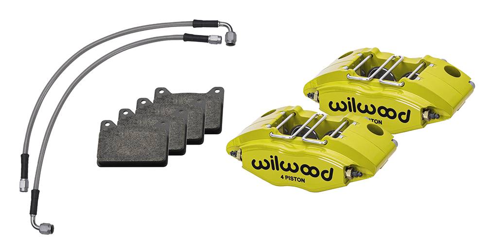 Wilwood 140-17019 Wilwood 69-74 Porsche 911 Front Powerlite Caliper Kit 3in MT - Black