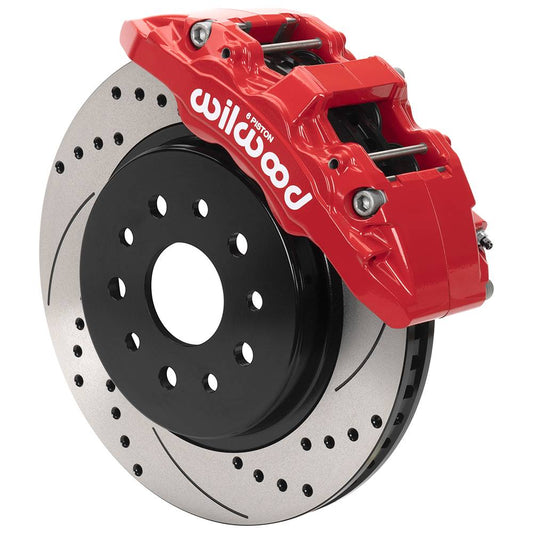 Wilwood 140-17274 Wilwood 07-18 Jeep Wrangler (JK) Aero6-DM Front Brake Kit - Slotted