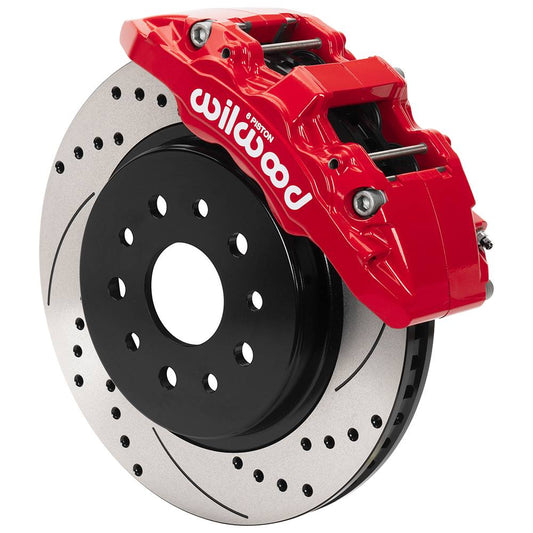 Wilwood 140-17275 Wilwood 18-25 Jeep Wrangler (JL)/20-25 Jeep Gladiator (JT) Aero6-DM Front Brake Kit - Slotted