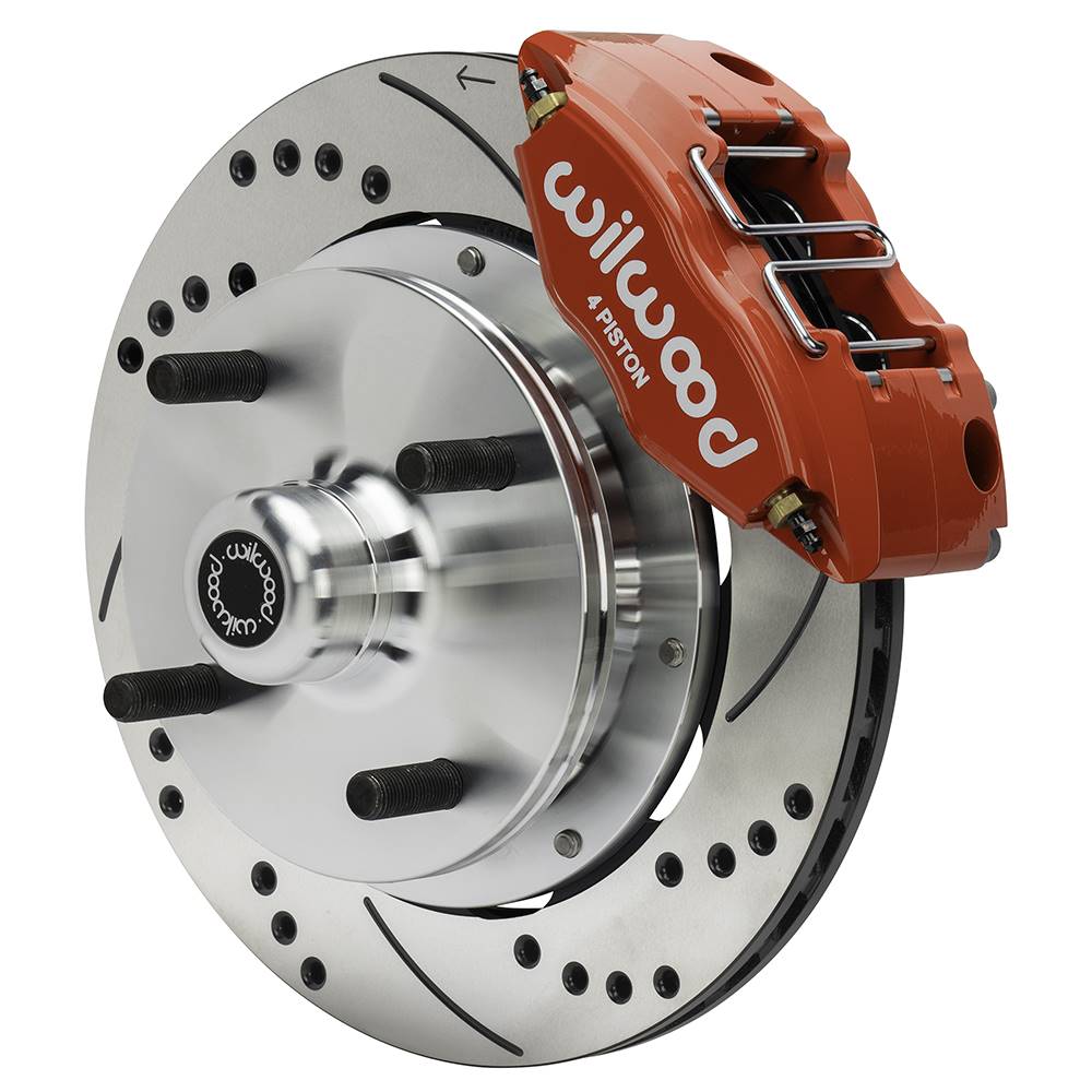 Wilwood 140-17473 Wilwood 70-72 Porsche 914 Front Powerlite Brake Kit Plain Face - Black
