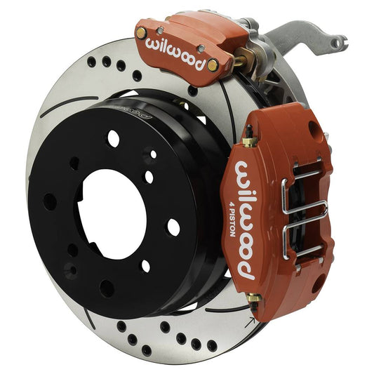 Wilwood 140-17475 Wilwood 70-76 Porsche 914 Rear Powerlite Brake Kit Plain Face - Black