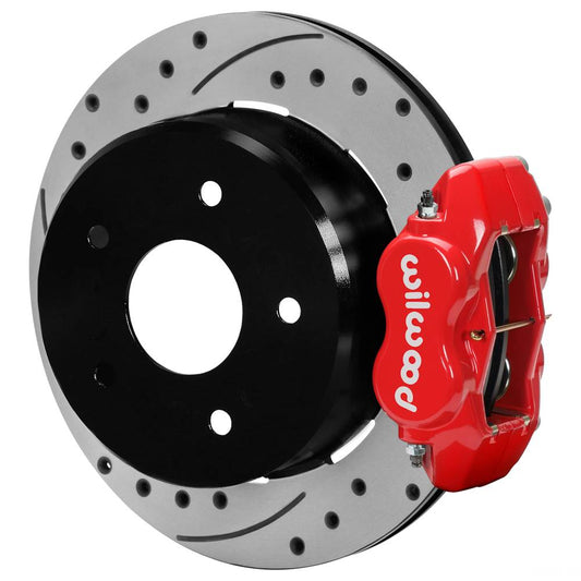Wilwood 140-17541 Wilwood 88-98 Chevy Silverado Forged Dynalite 12.19x0.81 Plain Rear Drum to Disc Conv. - Black