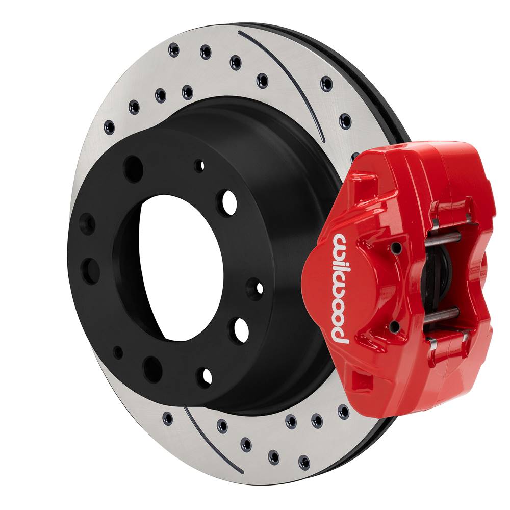 Wilwood 140-17656 Wilwood 84-89 Porsche 911 D31 11.42in. Rear Brake Kit w/ Flex Lines - Black