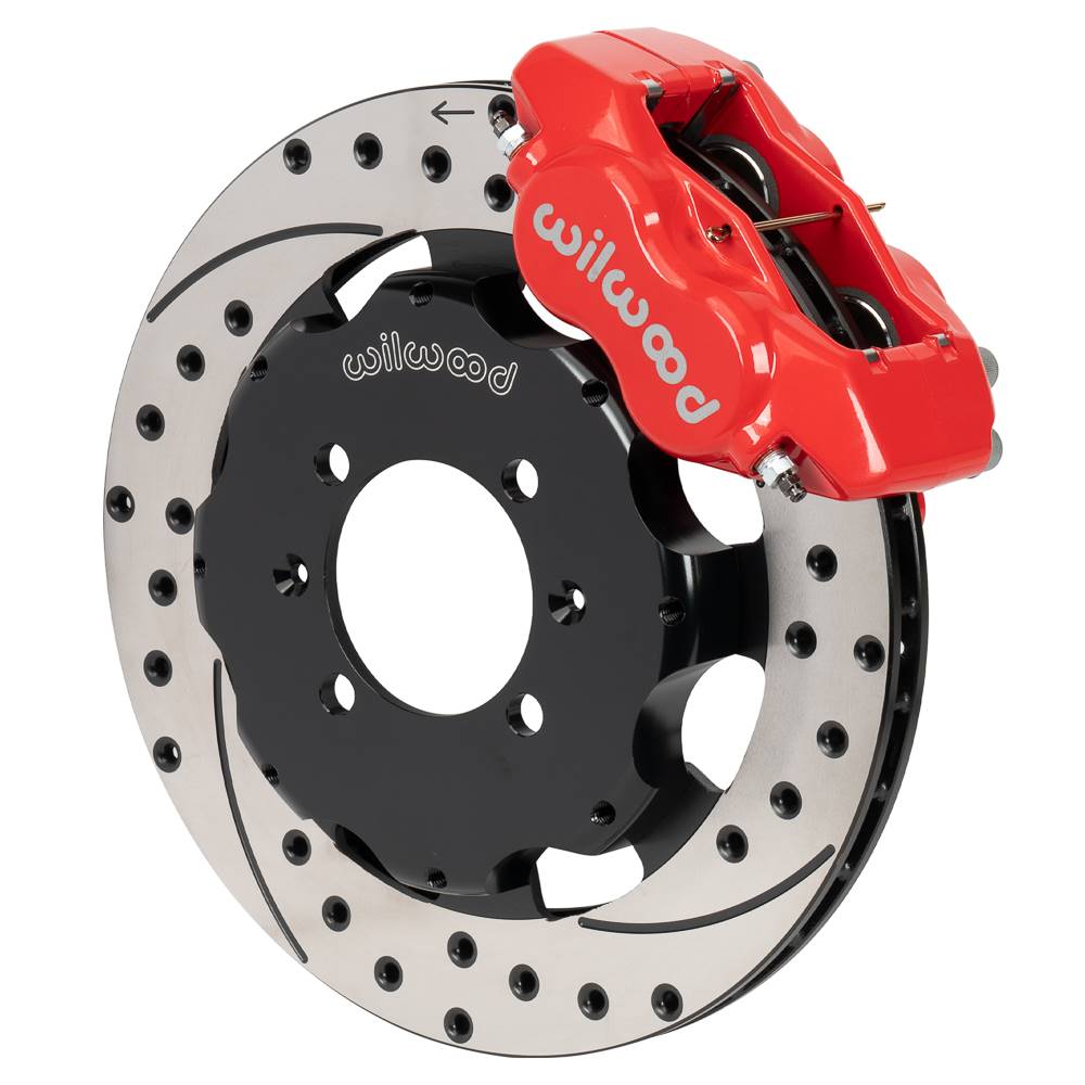 Wilwood 140-17935 Wilwood Forged Dynalite Front Hat Kit 11.75in Black Rotor 90-05 Miata