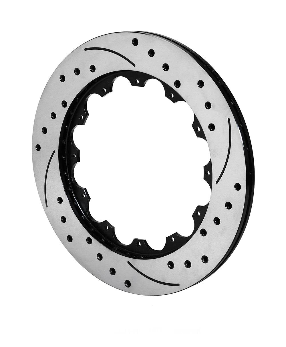 Wilwood 160-12886-BK ROTOR-SRP36 IRON-LH-BLK-DRILL