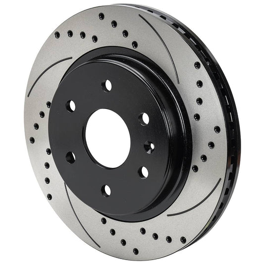 Wilwood 160-16512-BK Wilwood Rotor-SRP-Drill/Slot-RH-BLK 13.38 x 1.25 - 6x5.5
