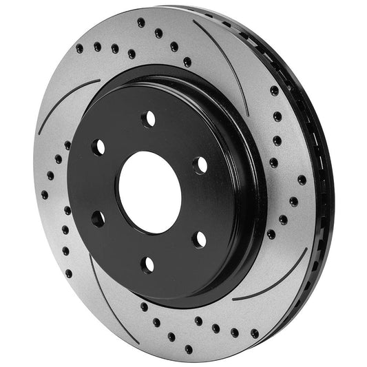 Wilwood 160-16718-BK Wilwood 6x5.315 SRP Drilled and Slotted Performance Rotor & Hat L/H - Black
