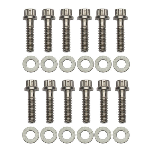 Wilwood 230-4572 Wilwood Bolt Kit - Front Fixed Rotors 12 Pt. Stainless
