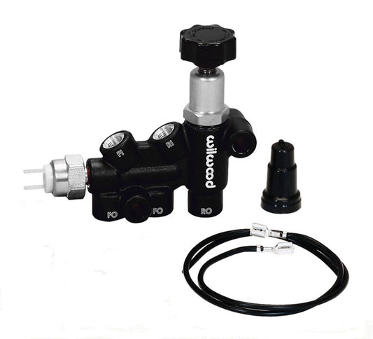 Wilwood 260-11179 Wilwood Proportioning Valve - Knob Adjust 3/8-24 IF Combo w/ switch