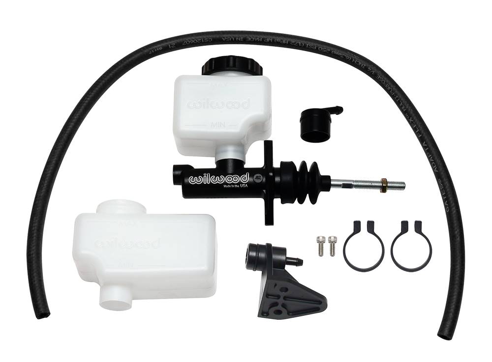 Wilwood 260-13618 Wilwood Short Remote M/C Kit 5/8in Bore 3/8in-24 Banjo Outlet