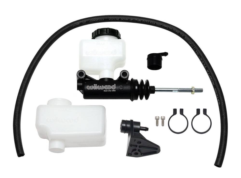 Wilwood 260-13624 Wilwood Short Remote Side Mount M/C Kit 7/8in Bore 3/8in-24 Banjo Outlet