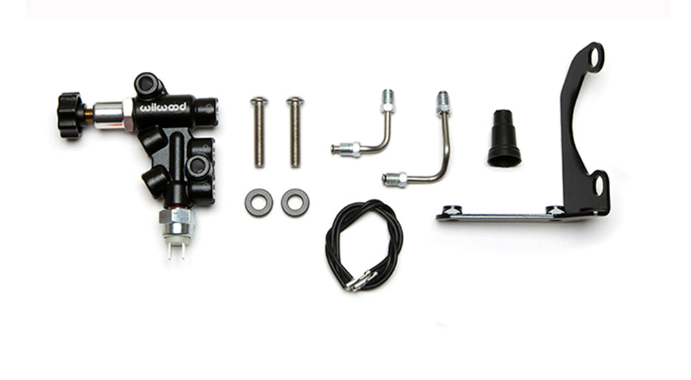 Wilwood 260-14248 Wilwood Tandem Remote Master Cylinder Mounting Bracket L/H Kit w/ Prop Valve