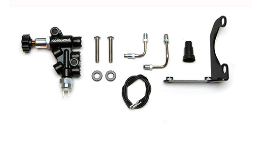 Wilwood 260-14248 Wilwood Tandem Remote Master Cylinder Mounting Bracket L/H Kit w/ Prop Valve